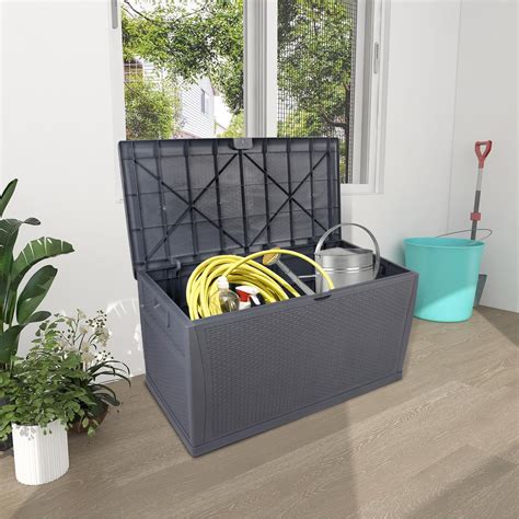 waterproof steel lock box|lockable garden storage boxes waterproof.